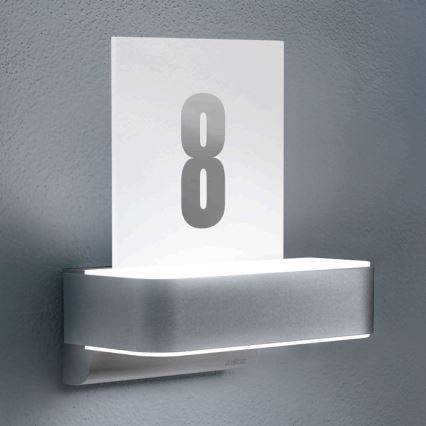 STEINEL 065713 - LED House number with sensor L820 LED/12,5W/230V IP44