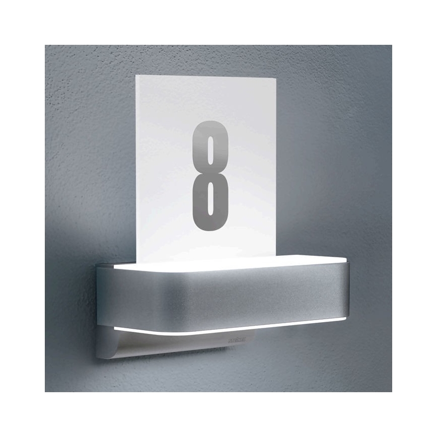 STEINEL 065713 - LED House number with sensor L820 LED/12,5W/230V IP44