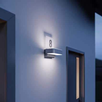 STEINEL 065713 - LED House number with sensor L820 LED/12,5W/230V IP44