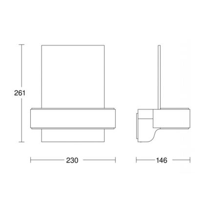 STEINEL 065713 - LED House number with sensor L820 LED/12,5W/230V IP44