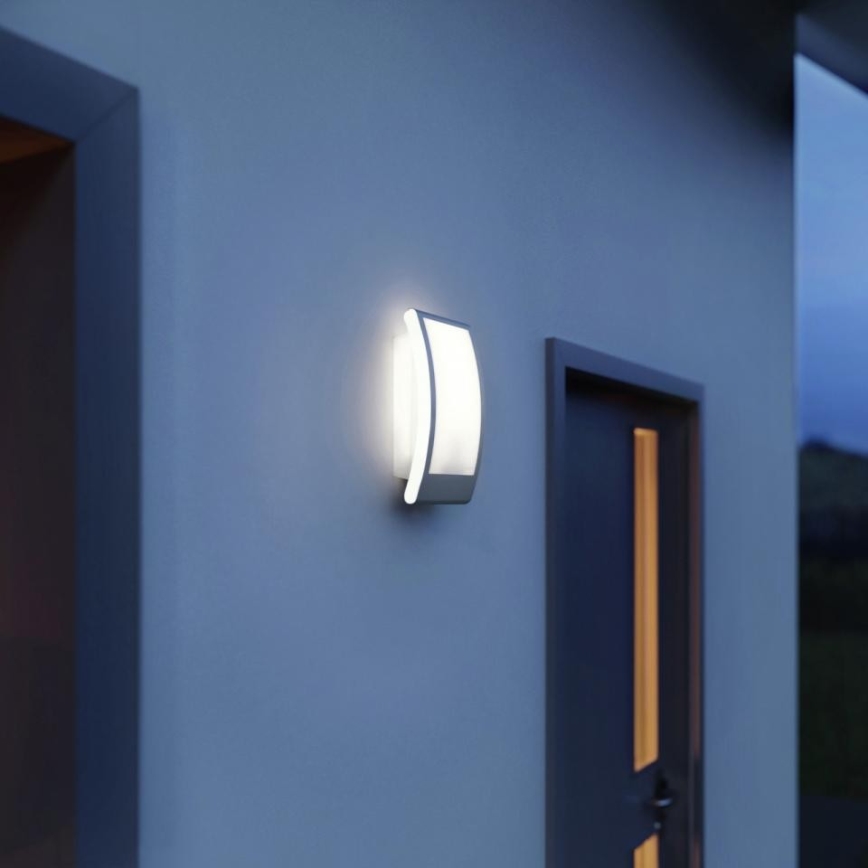 Steinel 065782 - Outdoor wall light with dusk sensor L 22 1xE27/60W/230V IP44 stainless steel