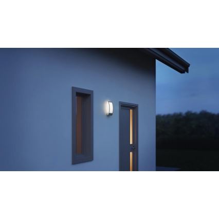 Steinel 065782 - Outdoor wall light with dusk sensor L 22 1xE27/60W/230V IP44 stainless steel