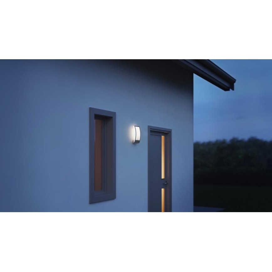 Steinel 065782 - Outdoor wall light with dusk sensor L 22 1xE27/60W/230V IP44 stainless steel