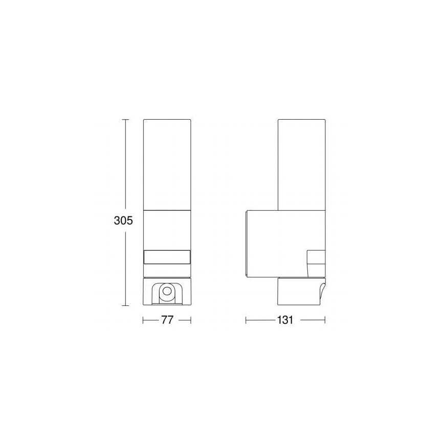 Steinel 065829 – LED Outdoor Light with a Motion Detector L 620 LED/13.5W/230V IP44