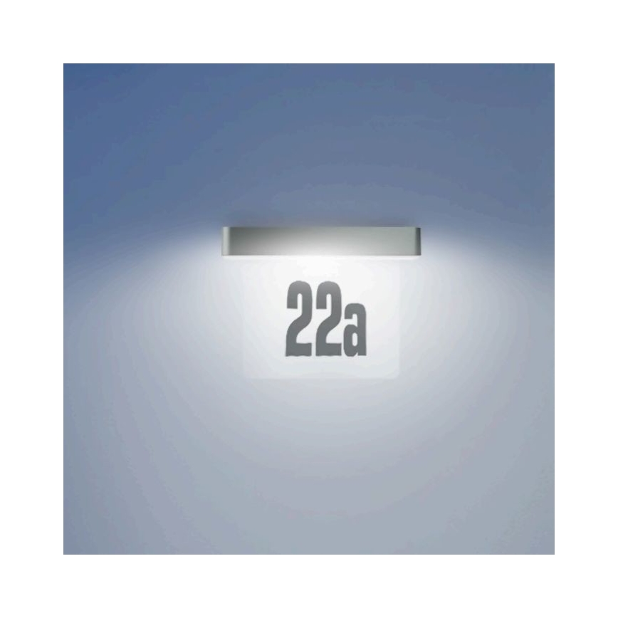Steinel 065935 - LED Solar house number XSolar SOL-O HN LED/0,07W 2000 mAh IP44 anthracite