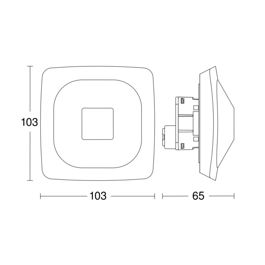 Steinel 065973 - Presence detector HF 360-2 white