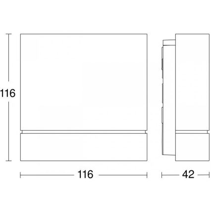 Steinel 066079 - Outdoor motion sensor IS 180 DIGI HD COM1 IP54 anthracite