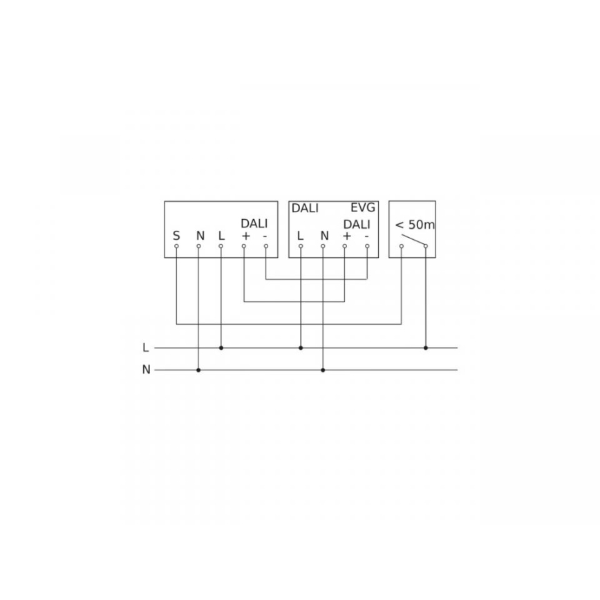 Steinel 067151 - Presence detector recessed IR MICRO OFFICE DALI2