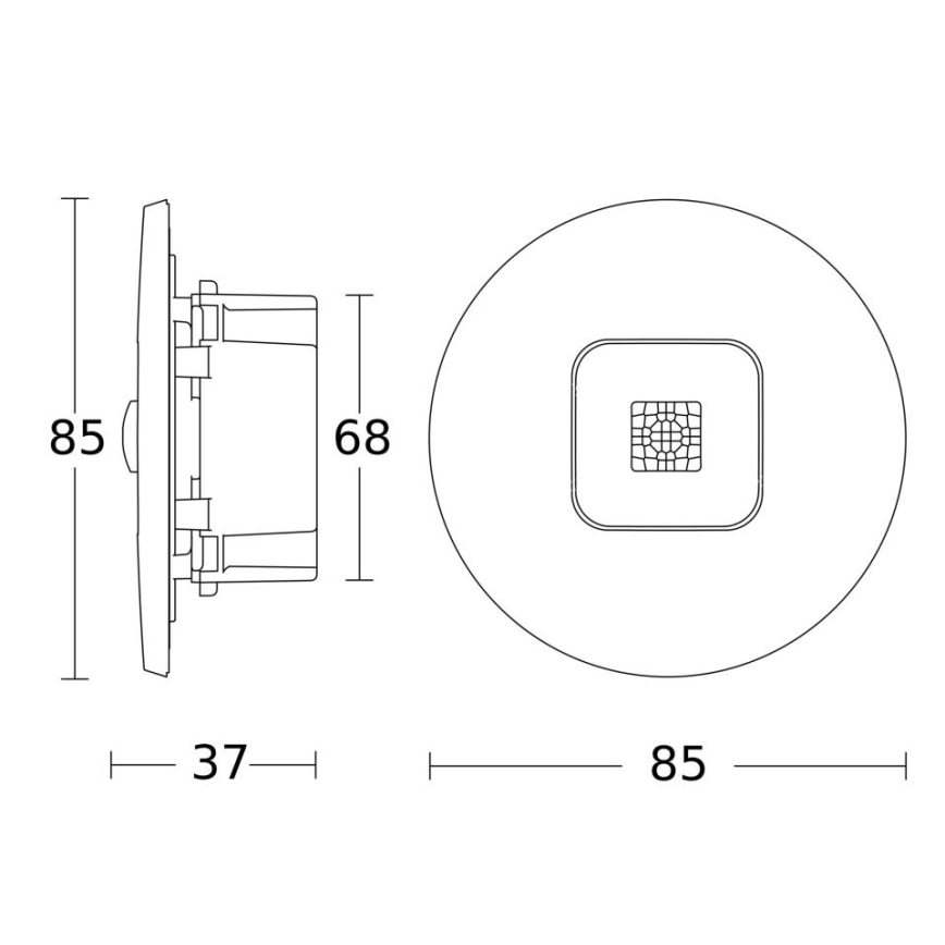 Steinel 067151 - Presence detector recessed IR MICRO OFFICE DALI2