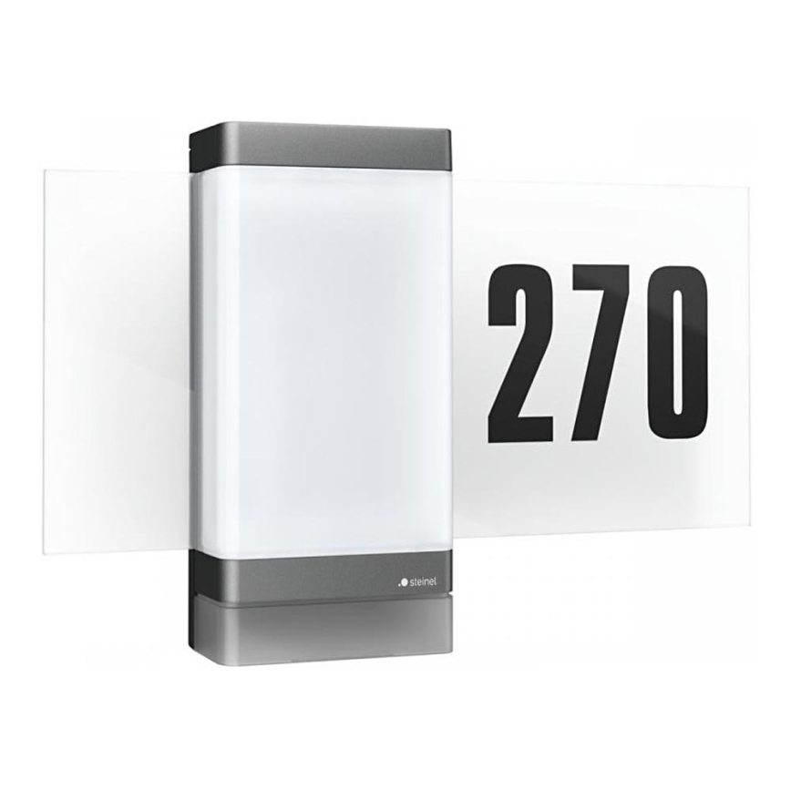 Steinel 067205 - LED House number with sensor L270SC LED/7,8W/230V IP44