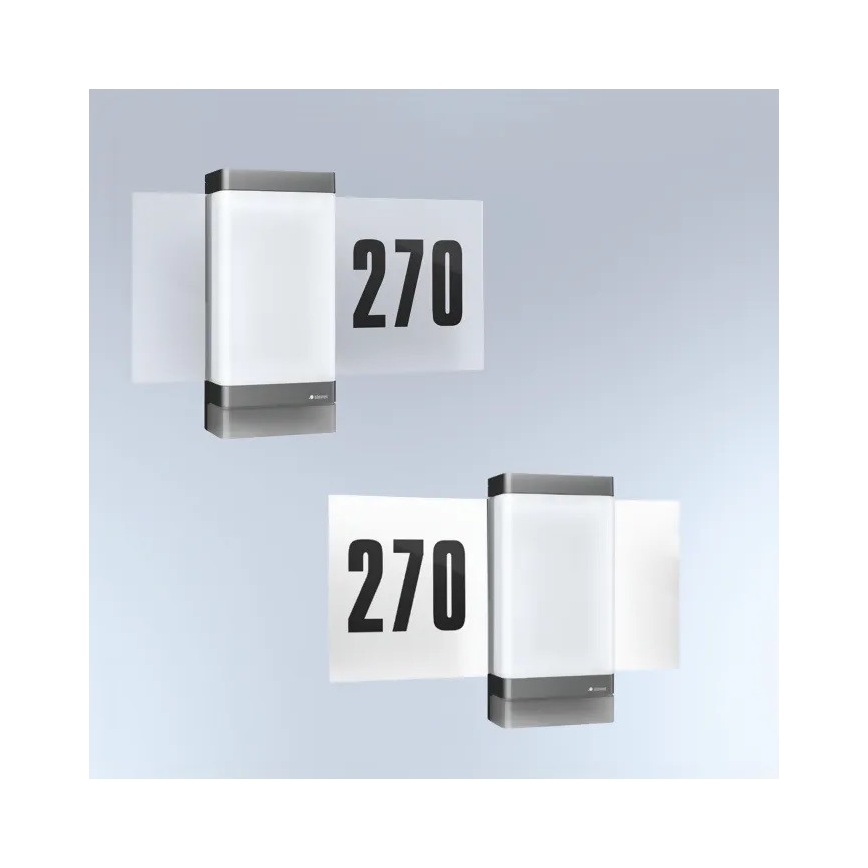 Steinel 067205 - LED House number with sensor L270SC LED/7,8W/230V IP44