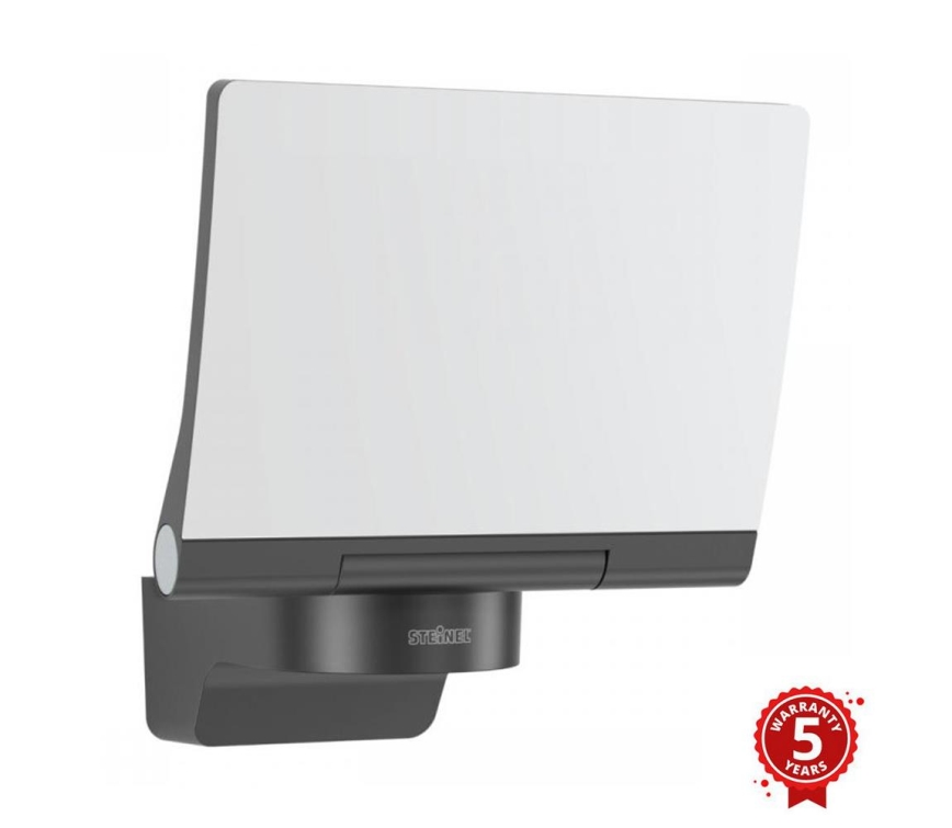 STEINEL 068080 – LED Outdoor Floodlight XLED PRO LED/19.5W/230V IP44 3000K anthracite