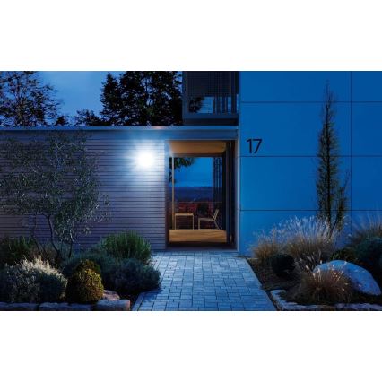 STEINEL 068080 – LED Outdoor Floodlight XLED PRO LED/19.5W/230V IP44 3000K anthracite