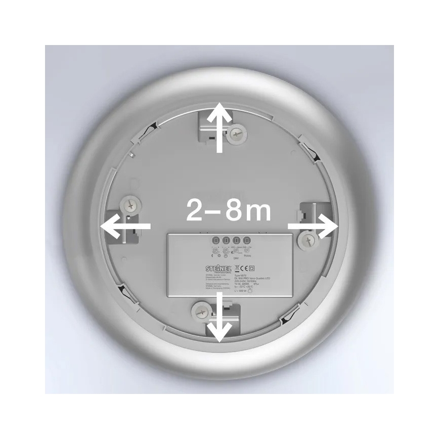 Steinel 068196 - LED Bathroom ceiling light with sensor DL Vario Quattro PRO S LED/14W/230V 4000K IP54
