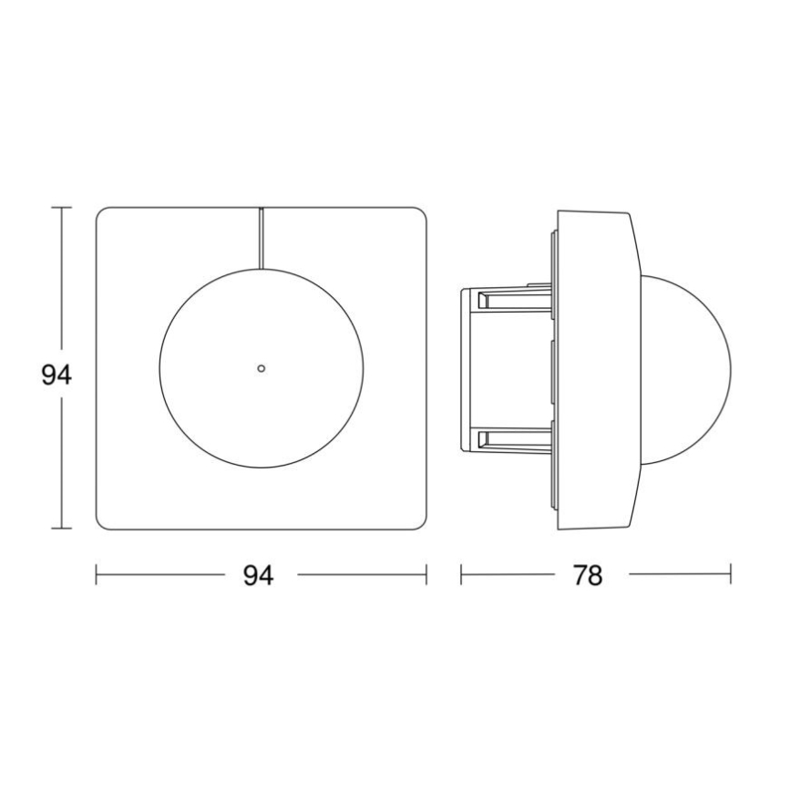 Steinel 068530 - Motion sensor IS 3360 40m COM1 square black
