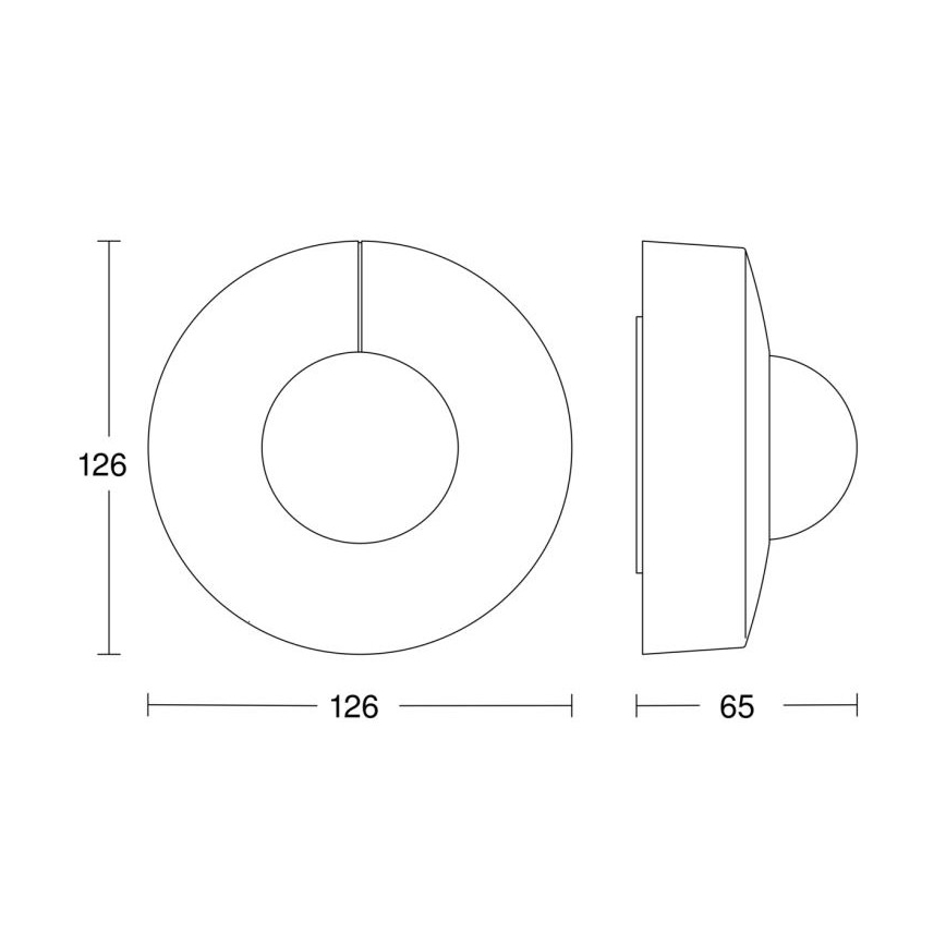 Steinel 068547 - Motion sensor IS 3360 40m COM1 IP54 round black