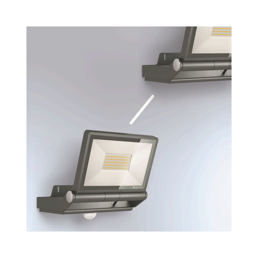 Steinel 069551 - LED Floodlight with a sensor XLED PRO ONE Plus S LED/33,8W/230V IP44 3000K anthracite + remote control