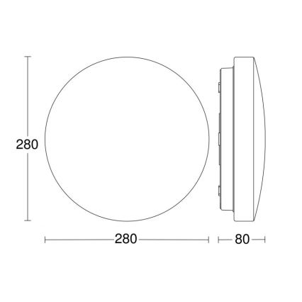 Steinel 069674 - LED Bathroom ceiling light with sensor RSPRO P1 LED/9,4W/230V 4000K IP54