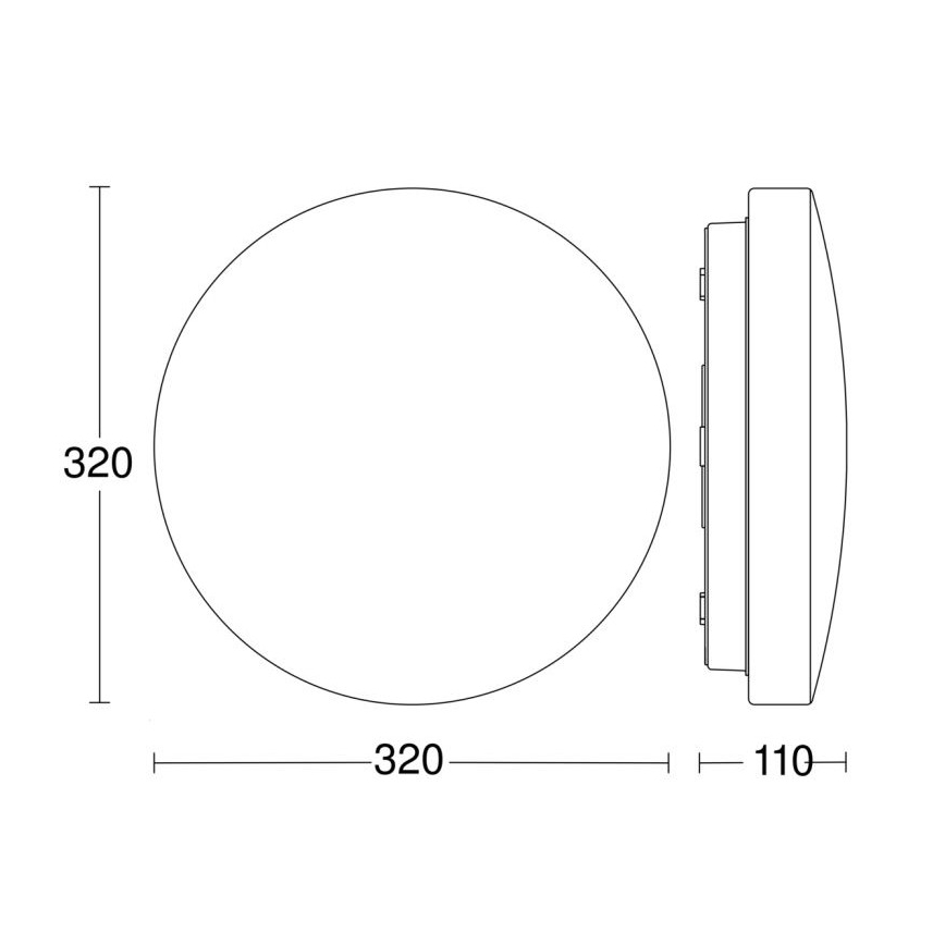 Steinel 069742-LED Bathroom ceiling light with sensor RSPROP2 15,1W/230V 3000K IP54