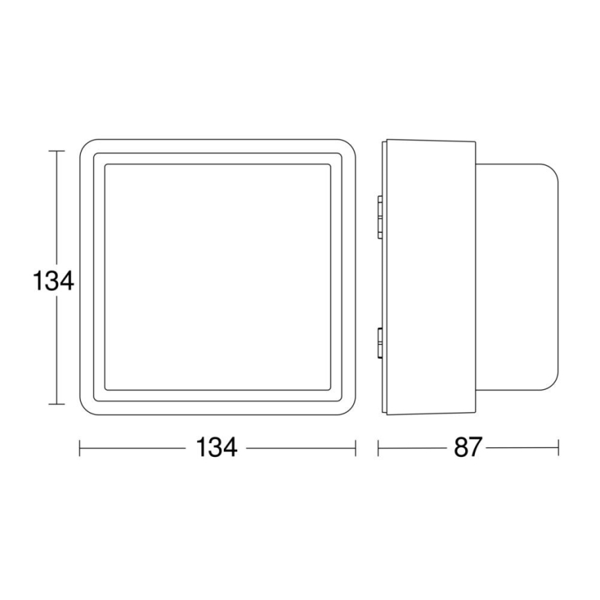 Steinel 078645- LED Outdoor wall light with a sensor L 845 SC 9W/230V 3000K IP44 anthracite