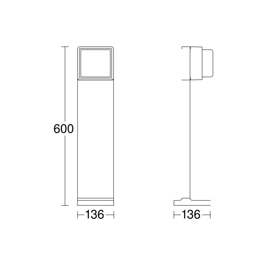 Steinel 078652 - LED Dimmable outdoor lamp GL 85 C 600 LED/9W/230V 3000K IP44
