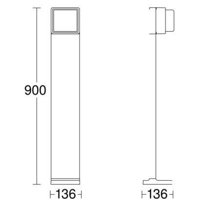 Steinel 078676 - LED Dimmable outdoor lamp GL 85 C 900 LED/9W/230V IP44