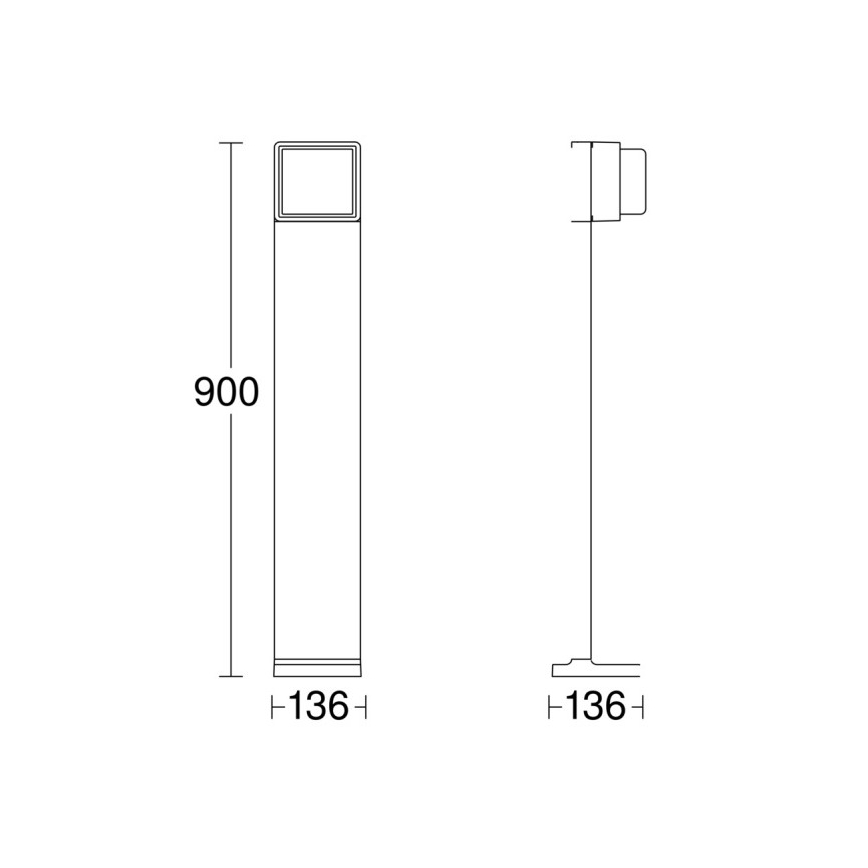 Steinel 078676 - LED Dimmable outdoor lamp GL 85 C 900 LED/9W/230V IP44