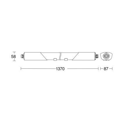 Steinel 078881 - LED Heavy-duty light with a sensor RS PRO 5100 SC LED/30W/230V IP66