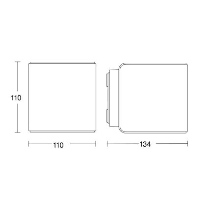 Steinel 079277 - LED Outdoor wall light L840 C LED/9,1W/230V IP44 anthracite