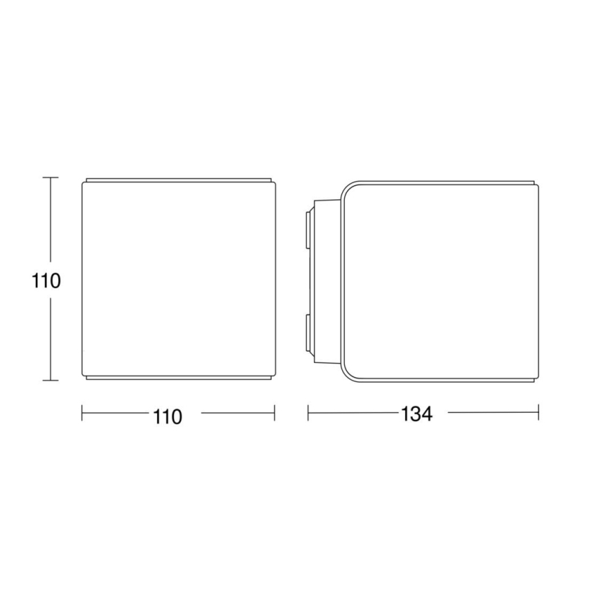 Steinel 079277 - LED Outdoor wall light L840 C LED/9,1W/230V IP44 anthracite