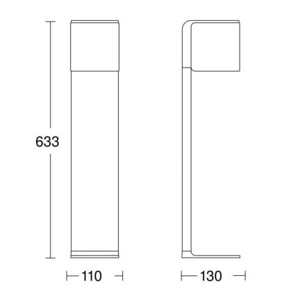 Steinel 079284 - LED Outdoor lamp GL 80 C LED/9,1W/230V IP44 anthracite