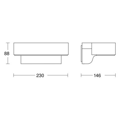 Steinel 079291- LED Outdoor wall light L800C LED/7,5W/230V IP44 anthracite