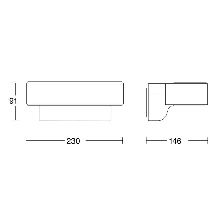 Steinel 079307- LED Outdoor wall light L810C LED/9,8W/230V IP44 anthracite