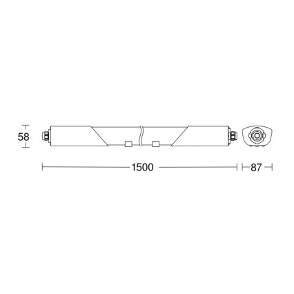 Steinel 079338 - LED Heavy-duty light with a sensor RS PRO 5150 SC 5C LED/42W/230V IP66