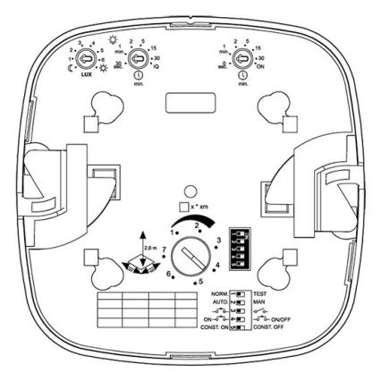Steinel 079352 - Presence detector IR Quattro 8m DALI-2 APC white