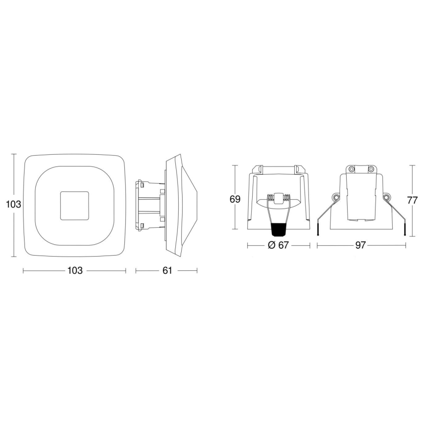 Steinel 079420 - Presence detector HF 360-2 COM1 white