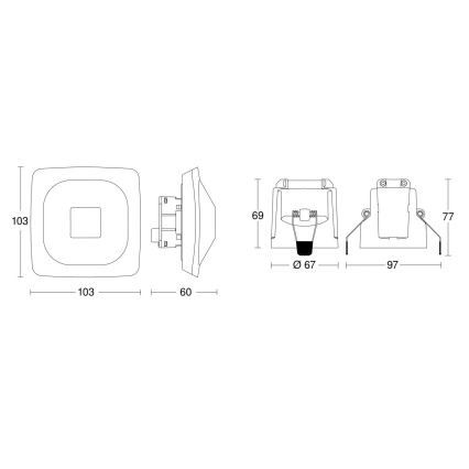 Steinel 079437 - Presence detector HF 360-2 KNX white