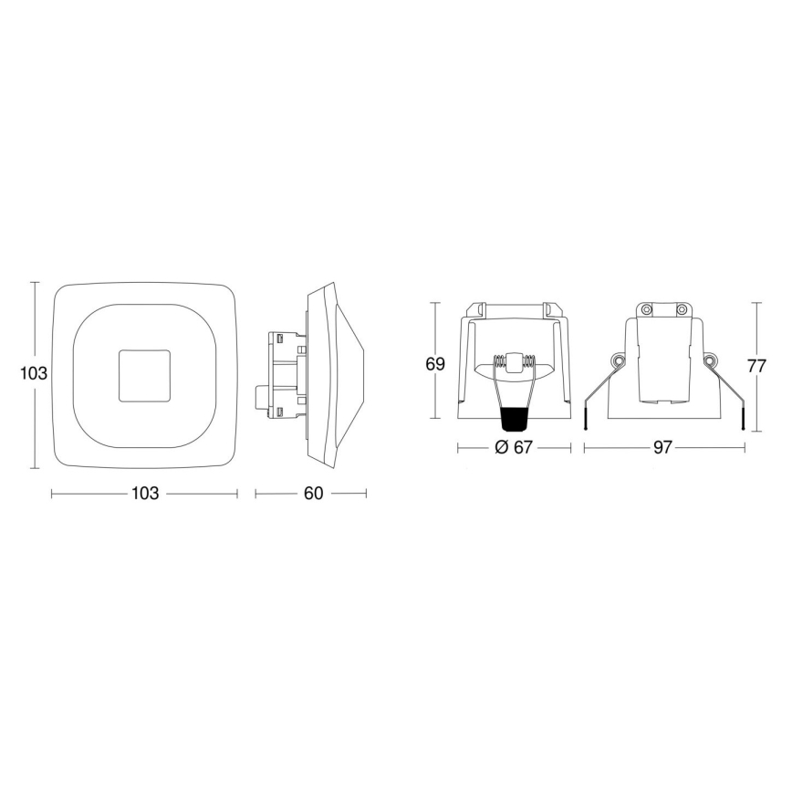 Steinel 079437 - Presence detector HF 360-2 KNX white