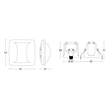 Steinel 079475 - Presence detector Hallway KNX white