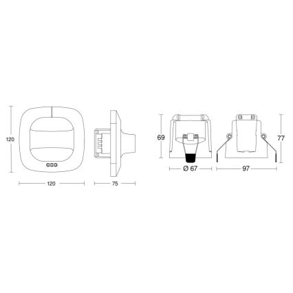 Steinel 079482 - Presence detector Dual HF COM1 white
