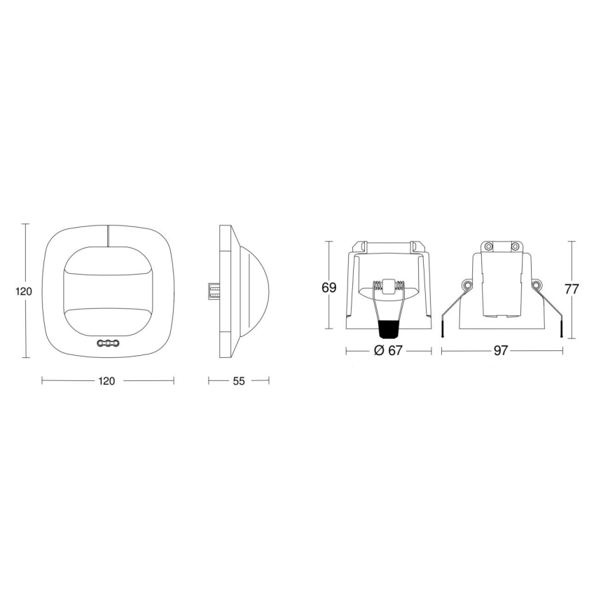 Steinel 079505 - Presence detector Dual HF KNX white