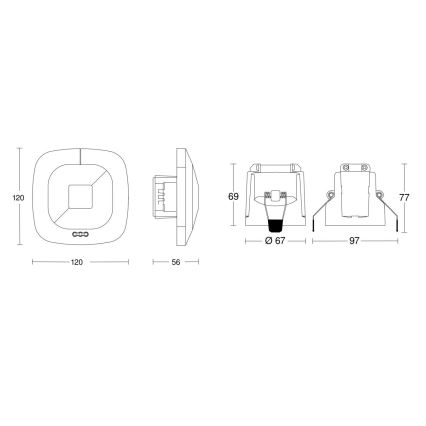 Steinel 079512 - Presence detector HF 360 COM1 white