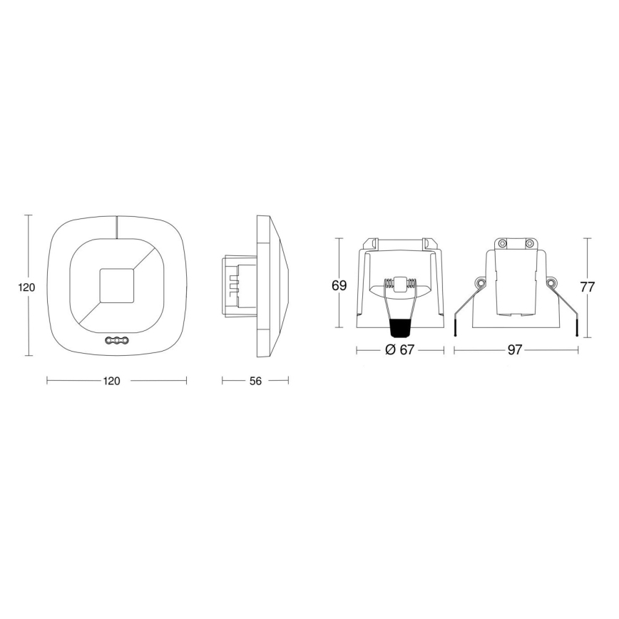 Steinel 079512 - Presence detector HF 360 COM1 white