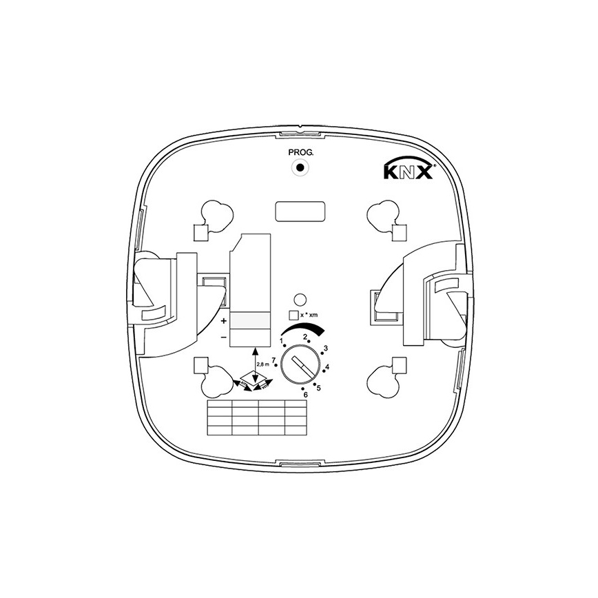Steinel 079536 - Presence detector HF 360 KNX white