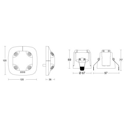 Steinel 079581 - Presence detector DualTech KNX white