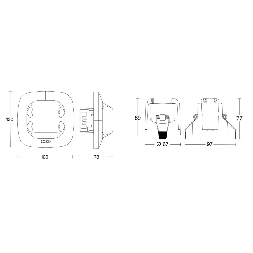 Steinel 079598 - Presence detector Dual US COM1 white