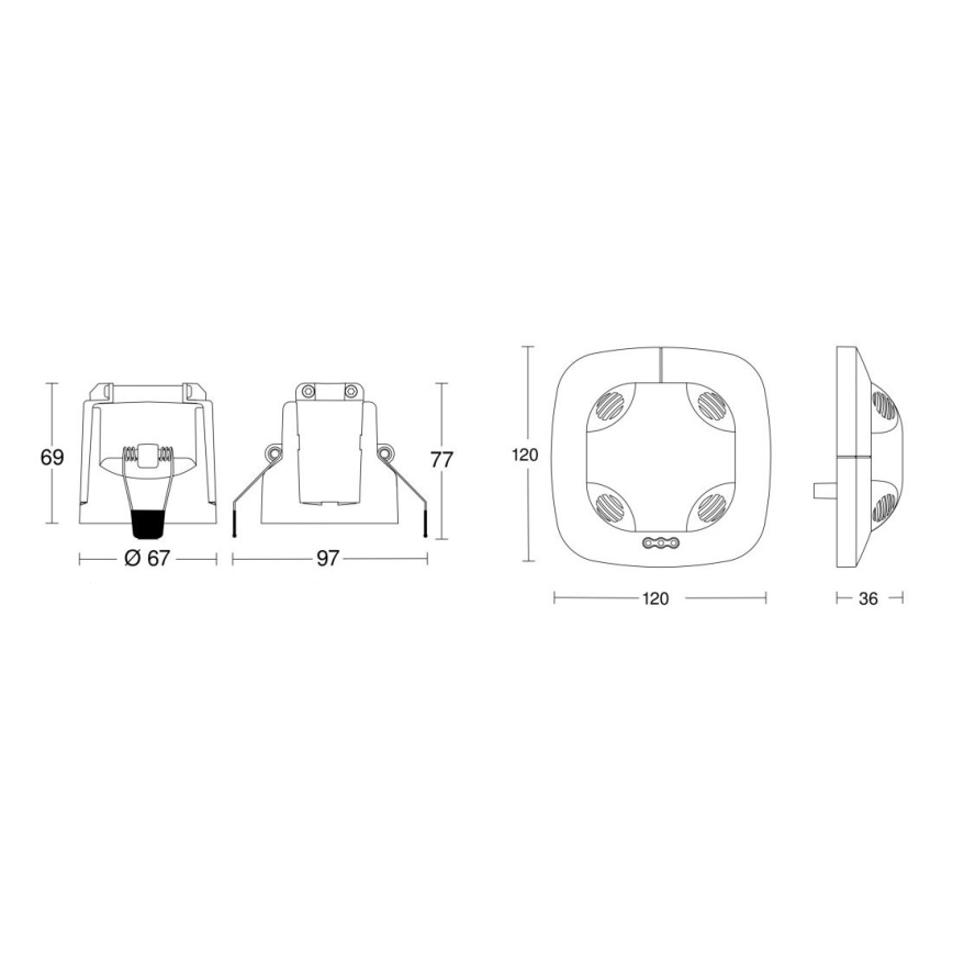 Steinel 079628 - Presence detector US 360 KNX white