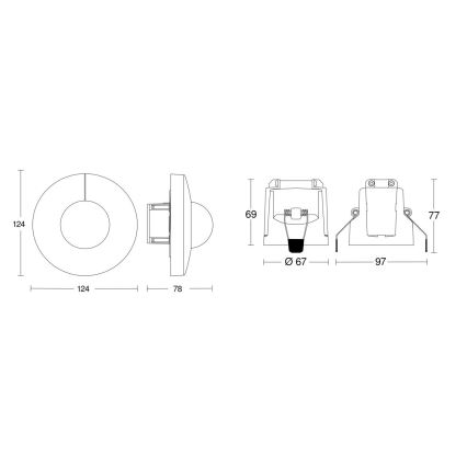 Steinel 079697 - Motion sensor IS 345 COM1 230V white