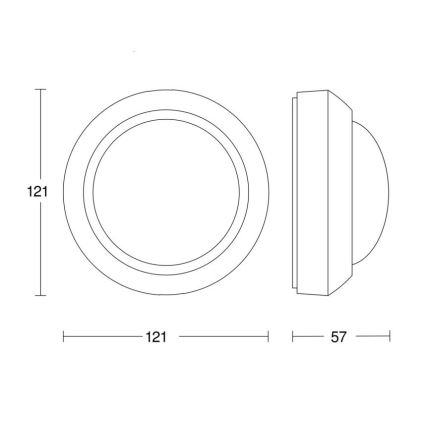 Steinel 081706 - Outdoor motion sensor IS 2360-3 ECO 230V IP54 black