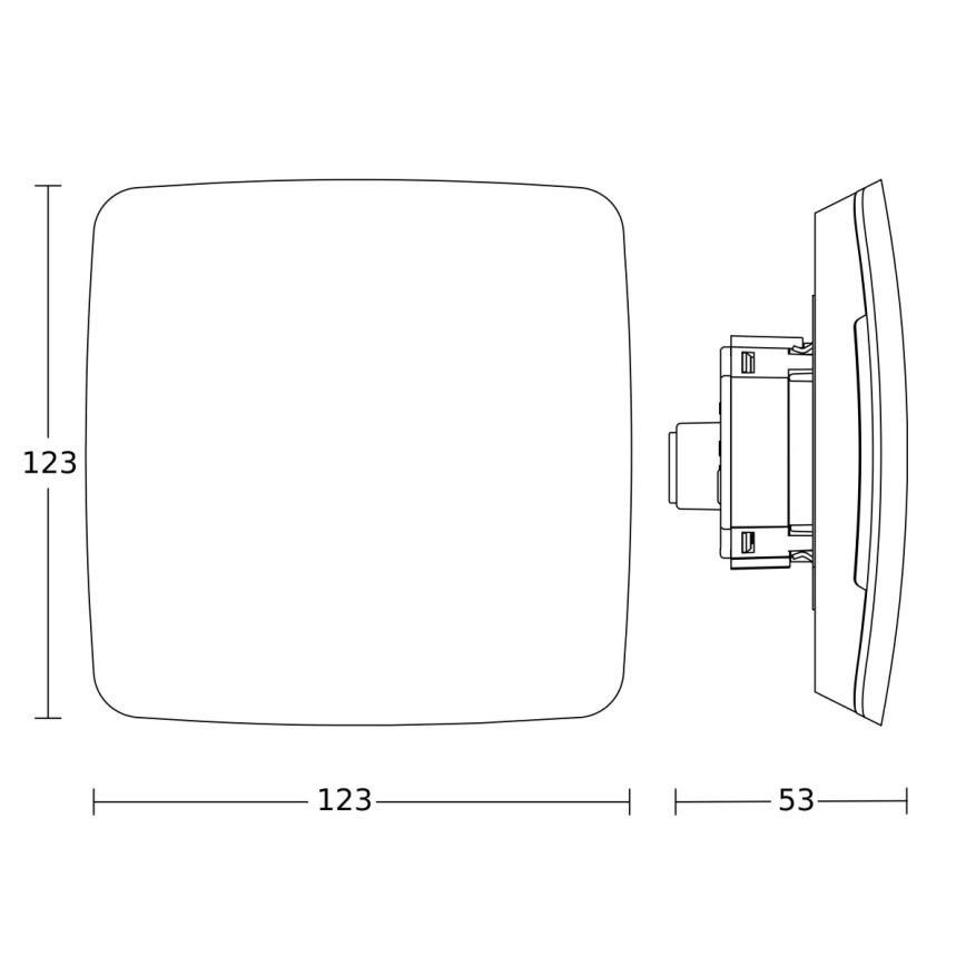 Steinel 081867 - Multisensor True Presence recessed V2 IP UP WS white